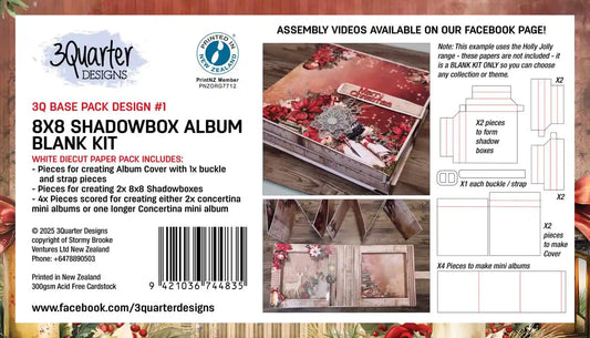 3Quarter Designs - 8x8 Shadow Album Blank Kit