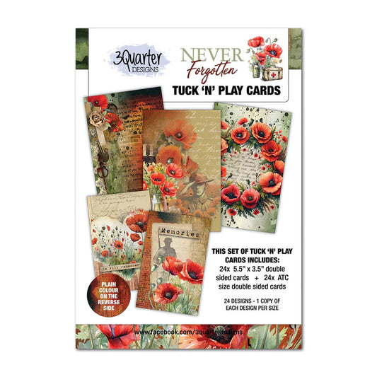 3 Quarter Designs - Never Forgotten Tuck 'n' Play Cards