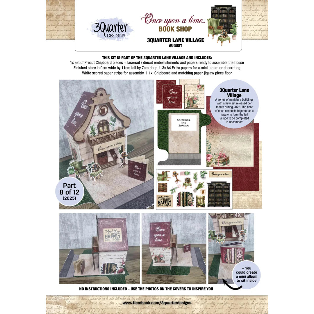 3 Quarter Designs - 3Quarter Lane Village - Once Upon A Time Book Shop
