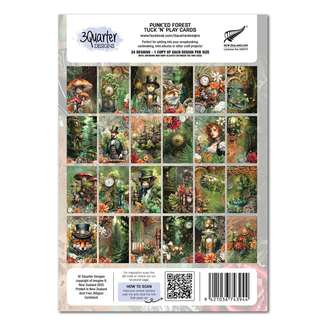 3 Quarter Designs - Punk'ed Forest Tuck 'n' Play Cards