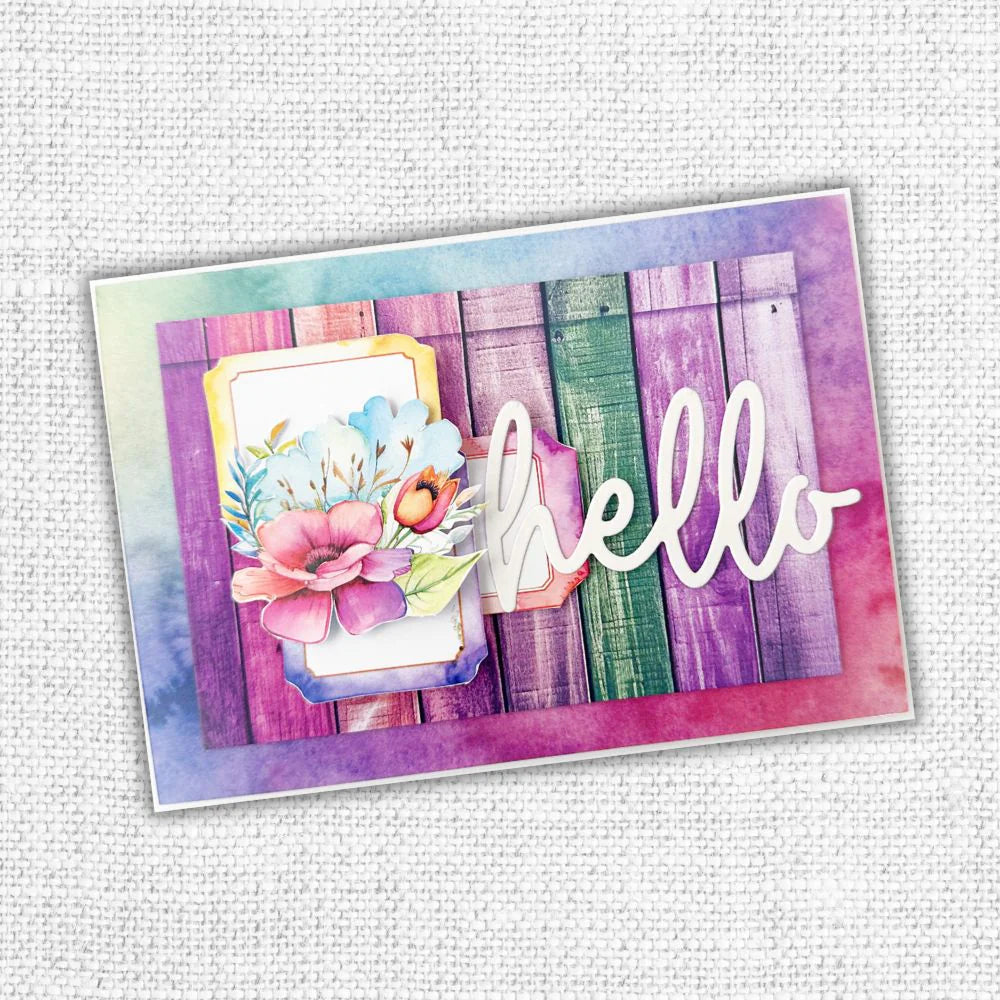 Paper Rose -  Metal Cutting Die - Hello
