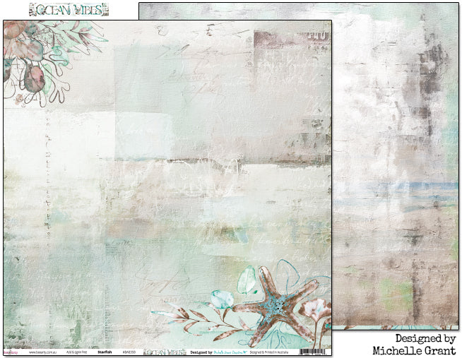 Bee Arty - Ocean Vibes 12'' x 12'' Paper Collection Pack