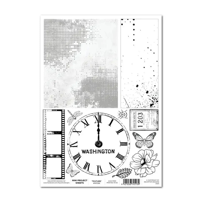 3 Quarter Designs - Mini Project Sheets - Texture
