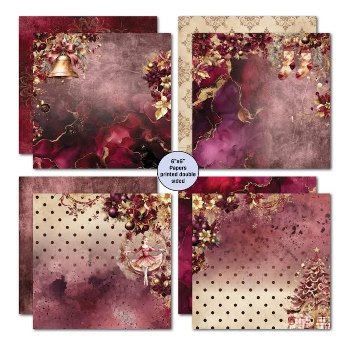 3 Quarter Designs -Sugarplum Wreaths Collection Designer Paper &amp; Diecuts Set&nbsp;