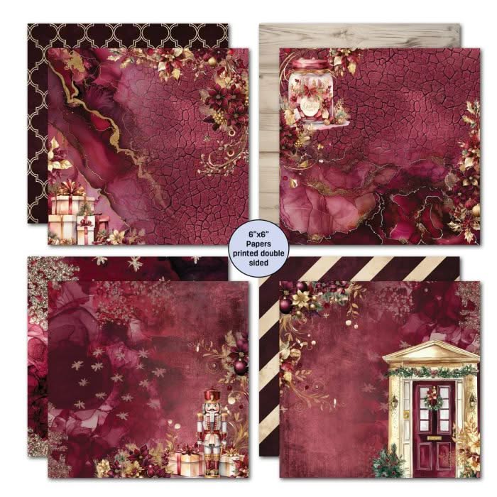 3 Quarter Designs -Sugarplum Wreaths Collection Designer Paper &amp; Diecuts Set&nbsp;