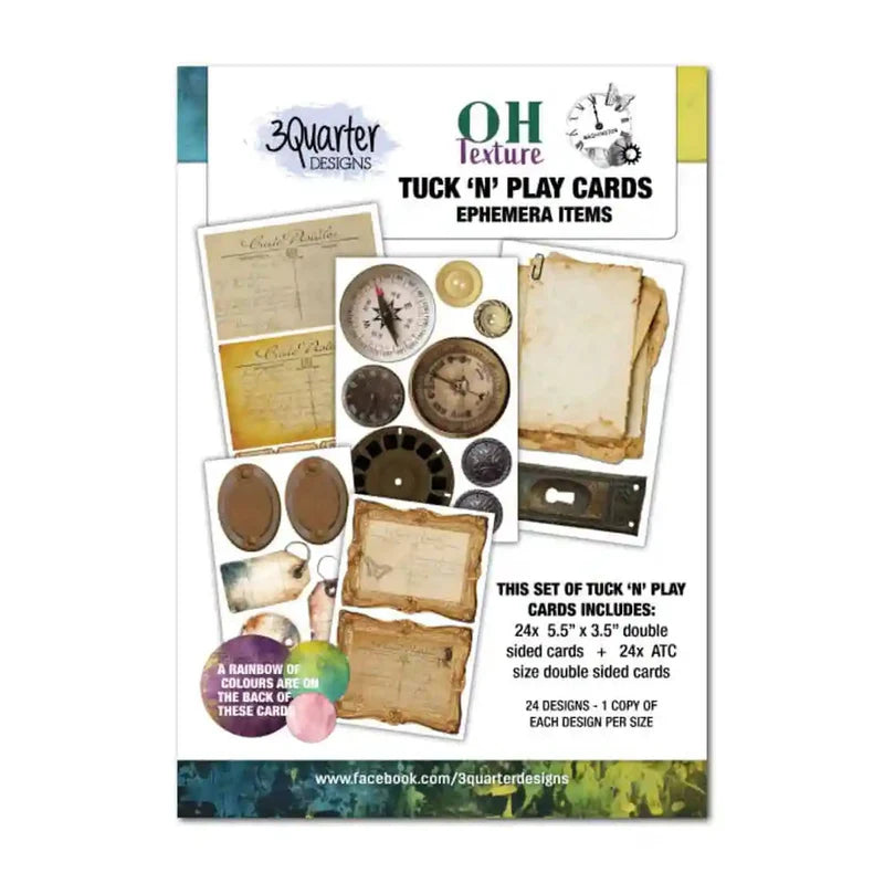 3 Quarter Designs - Oh Texture Tuck 'n' Play Cards