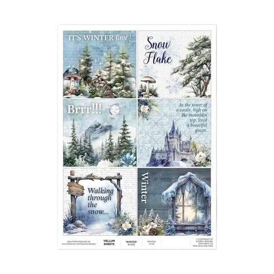 3 Quarter Designs - Winter Vellum Sheet