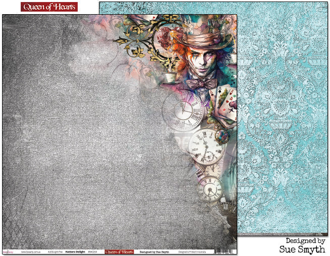 Bee Arty - Queen Of Hearts 12'' x 12'' Paper Packs NEW Collection