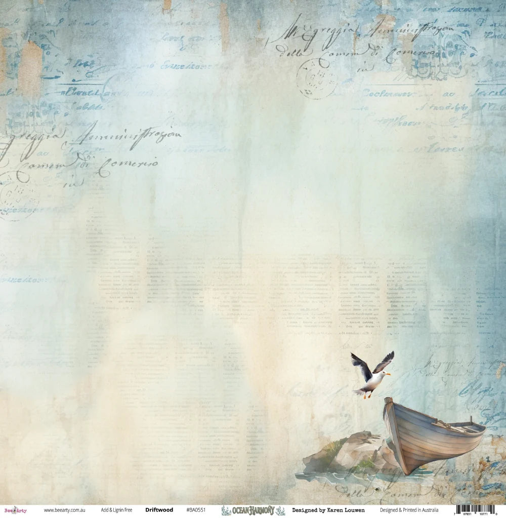 Bee Arty - Ocean Harmony - Mini collection Paper Pack 12"x12"