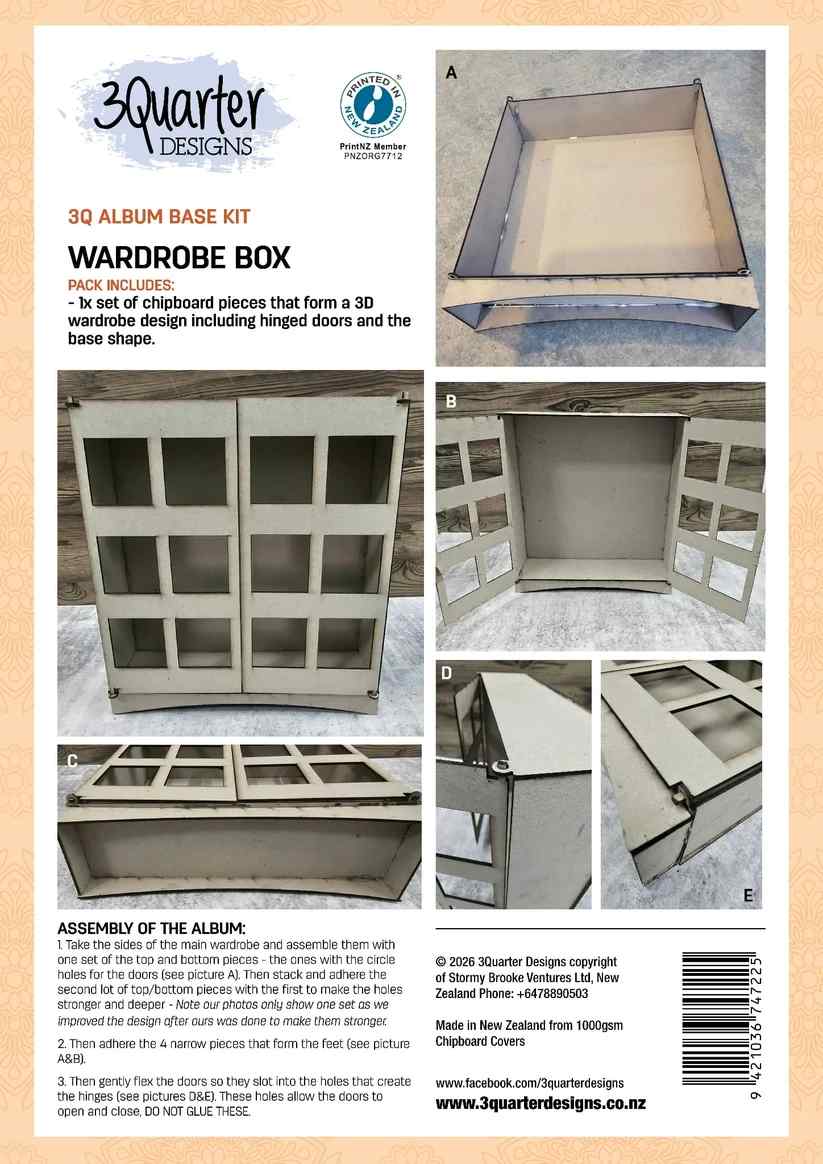 3 Quarter Designs 3Q Base Kit - Wardrobe Box