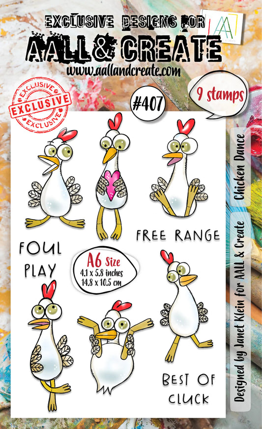 AALL & CREATE - A6 Stamps - Chicken Dance #407