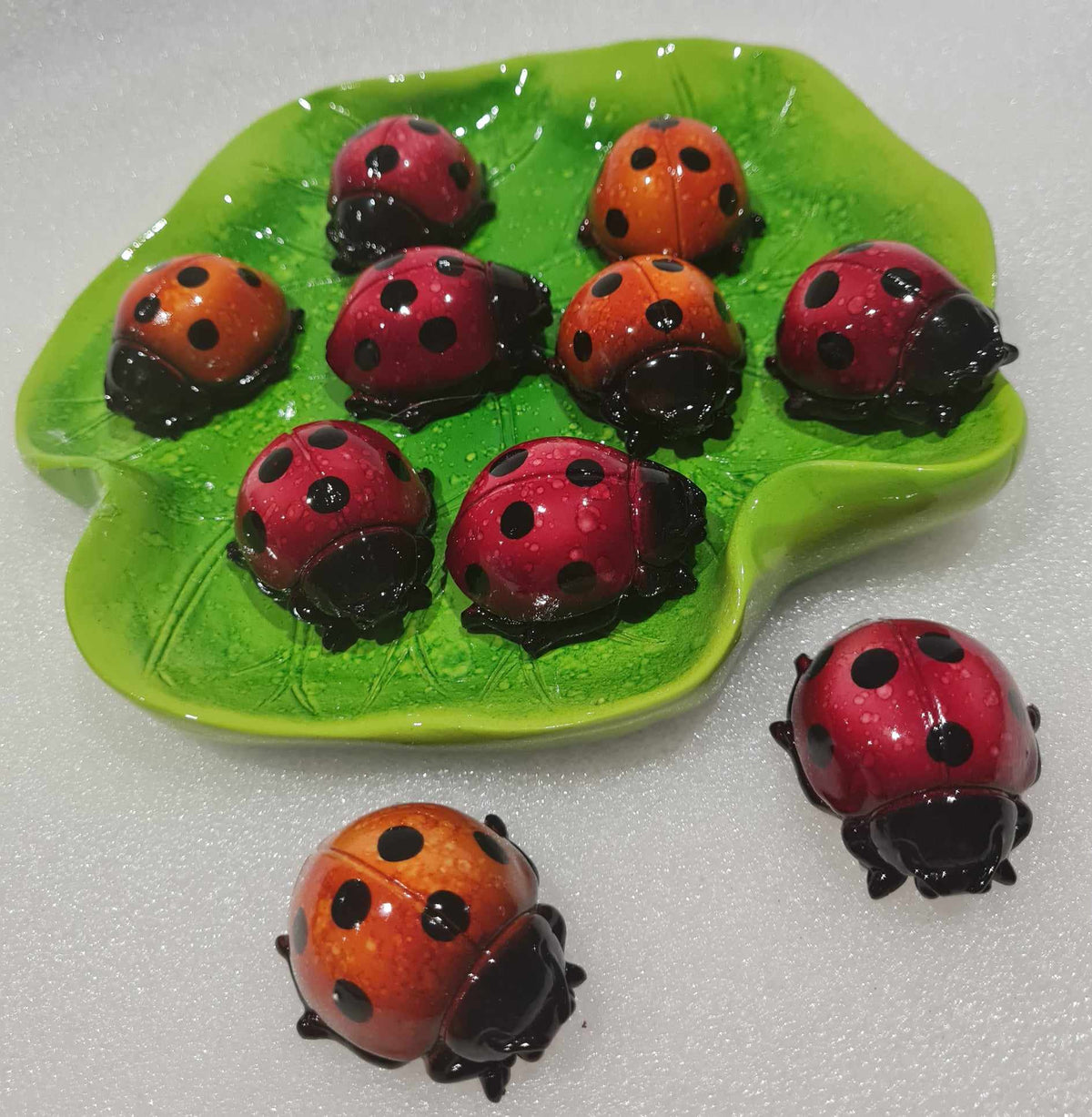 Marble Factory Ladybug LadyBug Marble Look - 5cm – 10Cats