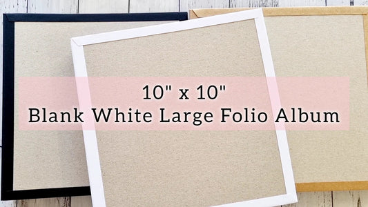 10" x 10" Blank Large Folio Album