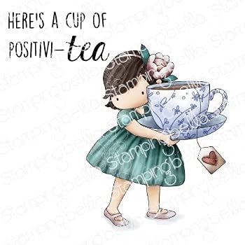 Stamping Bella -  Cling Stamps - Tiny Town Loves Tea