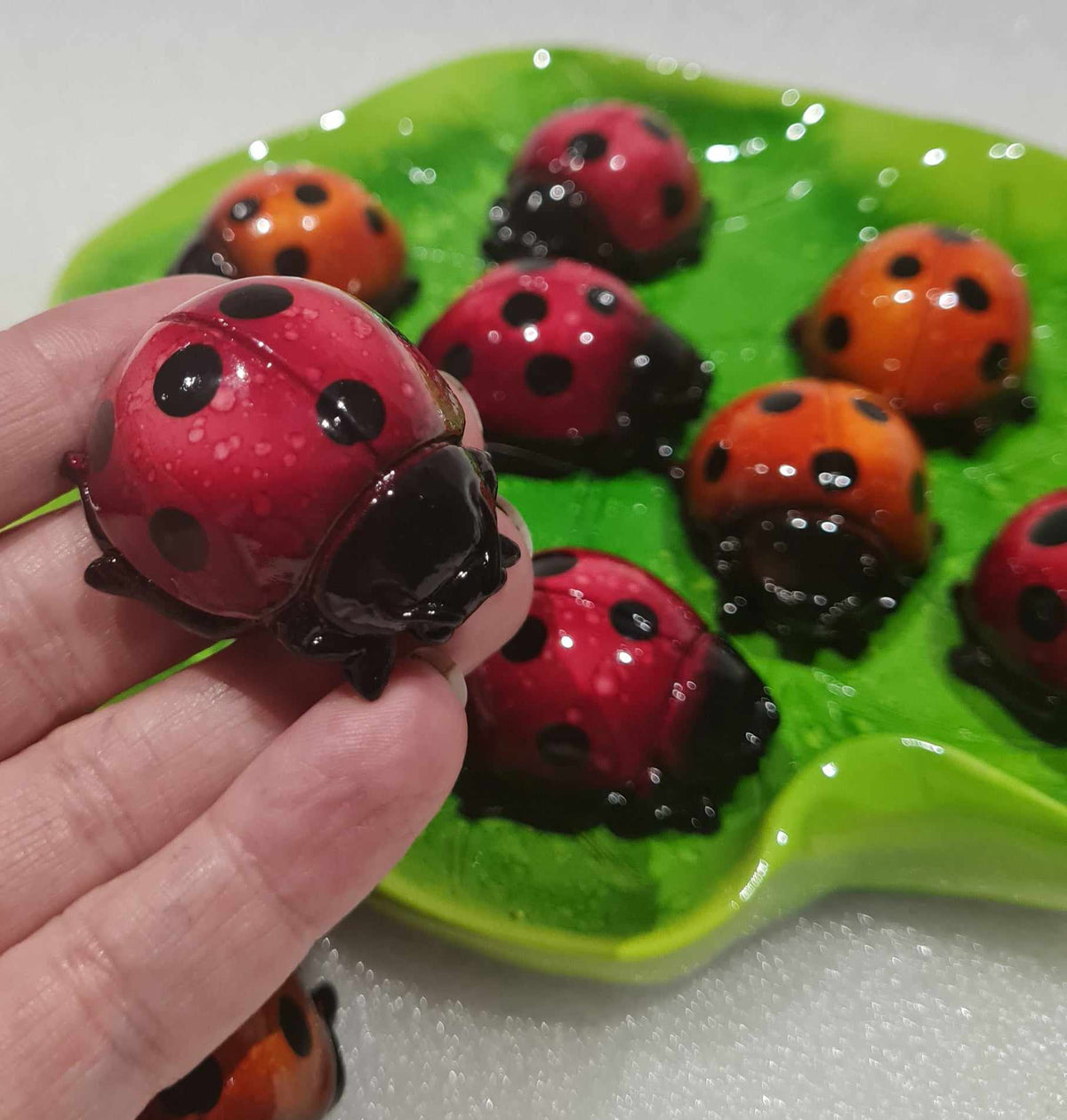 Marble Factory Ladybug LadyBug Marble Look - 5cm – 10Cats