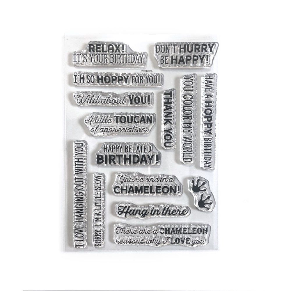 Elizabeth Craft Clear Stamps - Jungle Sentiments