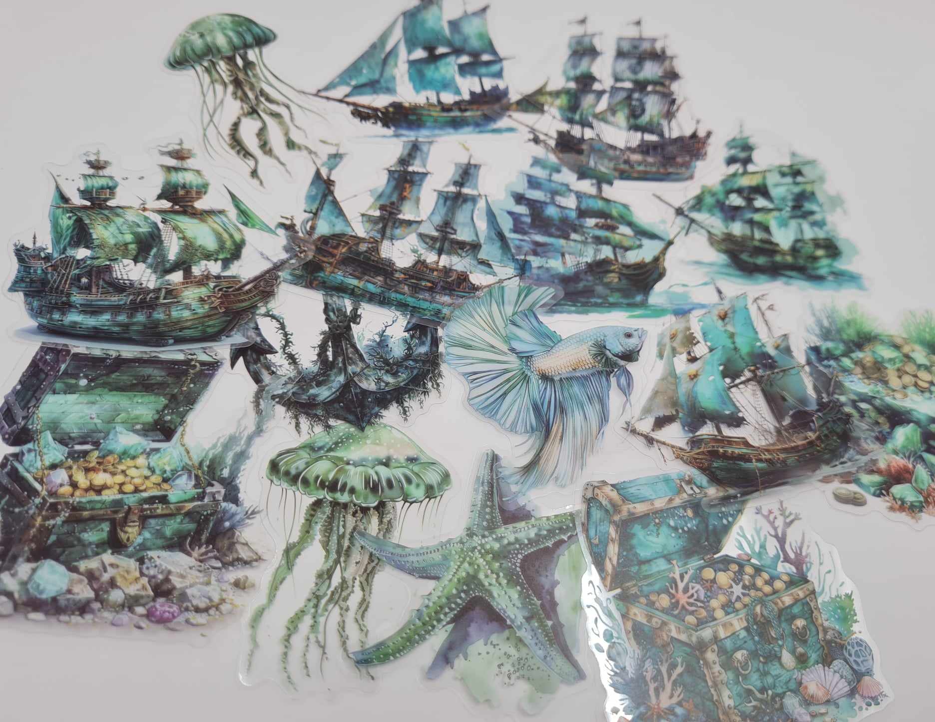 Song Of The Sea - Clear Stickers - Green