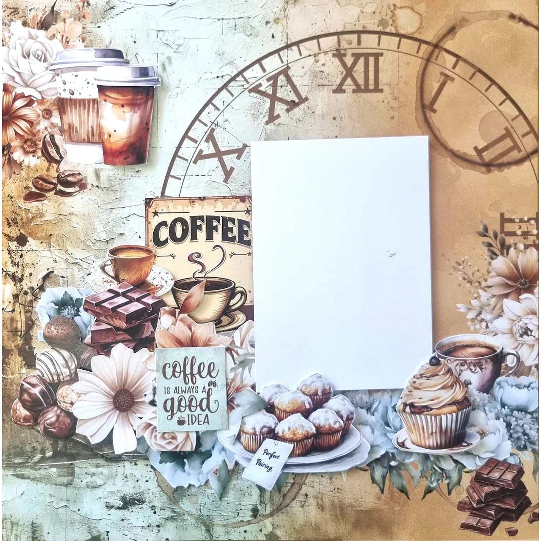 3 Quarter Designs - Mocha Fix Collection Designer Paper & Diecuts Set