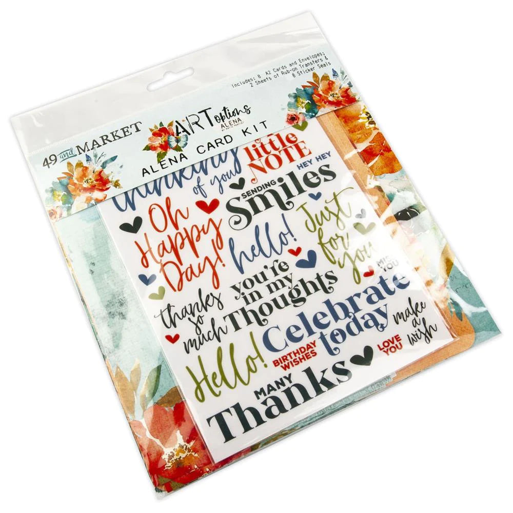 Artoptions  Alena49 And Market - Card Kit - Artoptions Alena