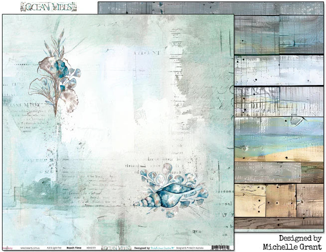 Bee Arty - Ocean Vibes 12'' x 12'' Paper Collection Pack