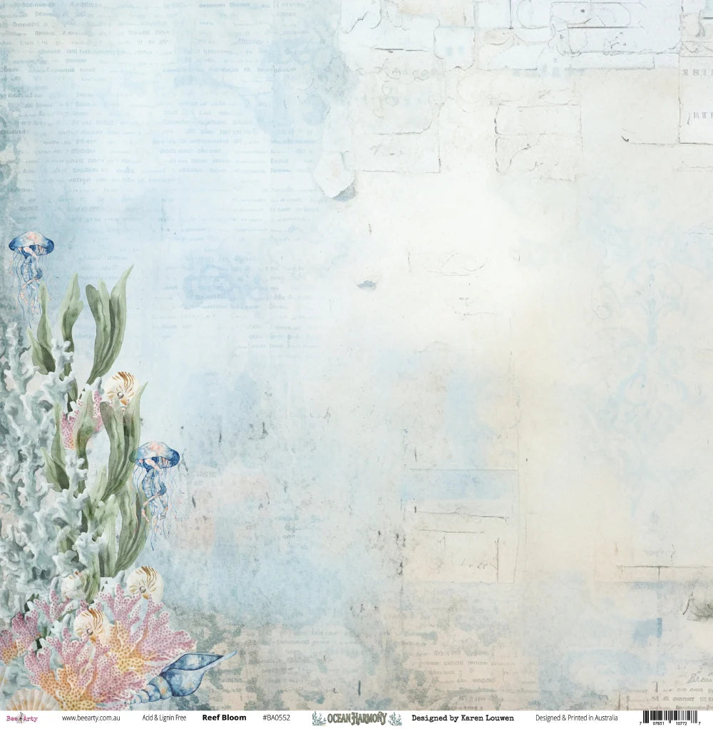 Bee Arty - Ocean Harmony - Mini collection Paper Pack 12