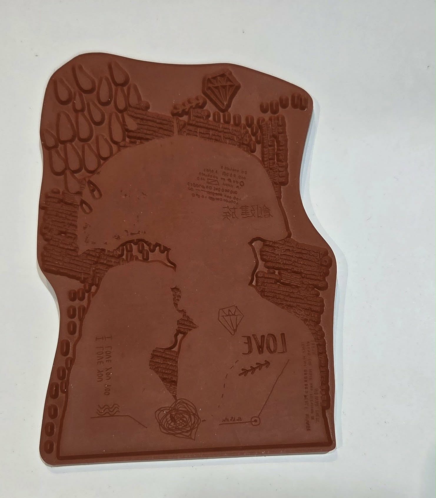 Kaszazz Rubber Stamp - Grunge Love