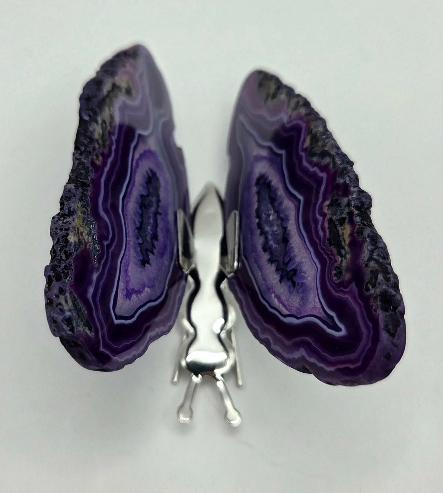 Agate Butterfly - Purple
