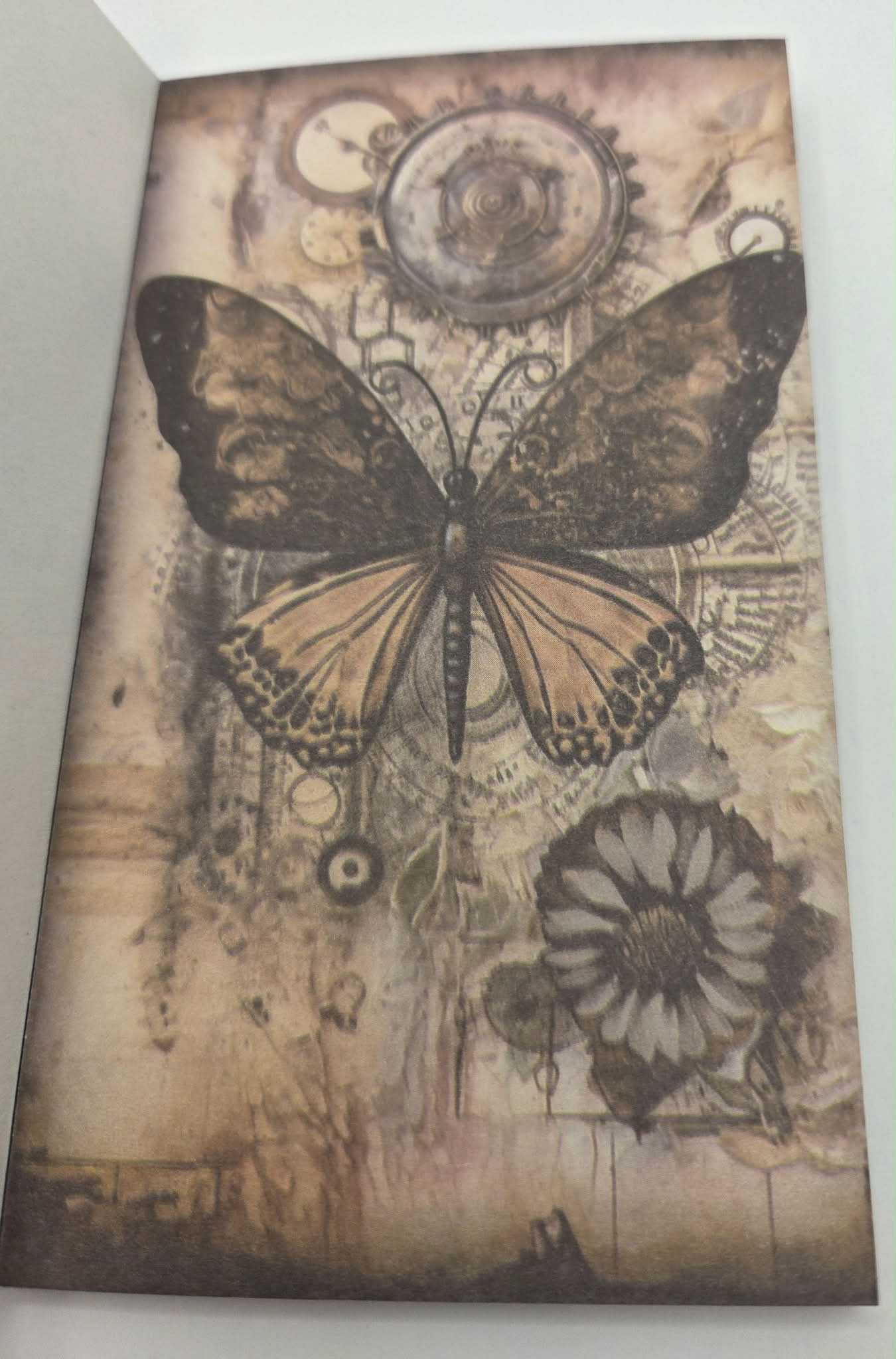 Mini Background Pad - Rustic Clocks