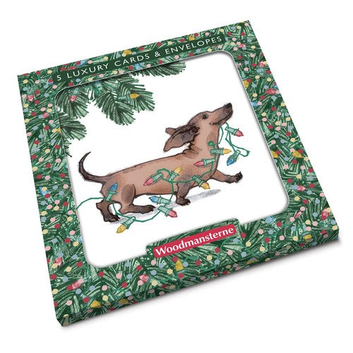 Greeting Cards - Woodmansterne - Dashing Dachshund