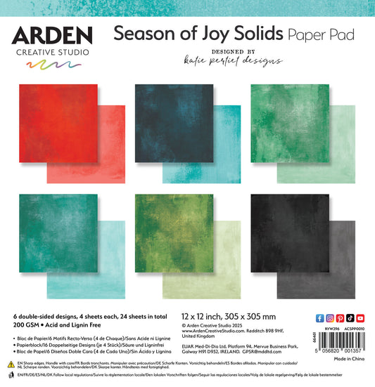 Arden Creative Studio - Season Of Joy Solids Paper Pad