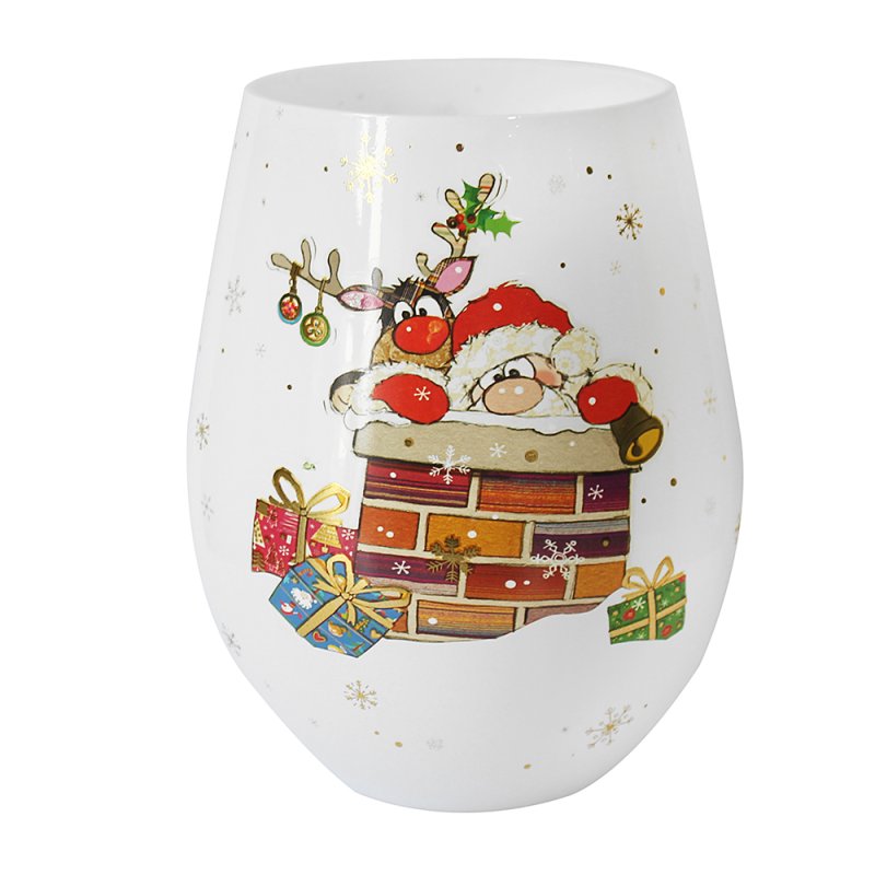 Bug Art Kooks Xmas Stemless Glass
