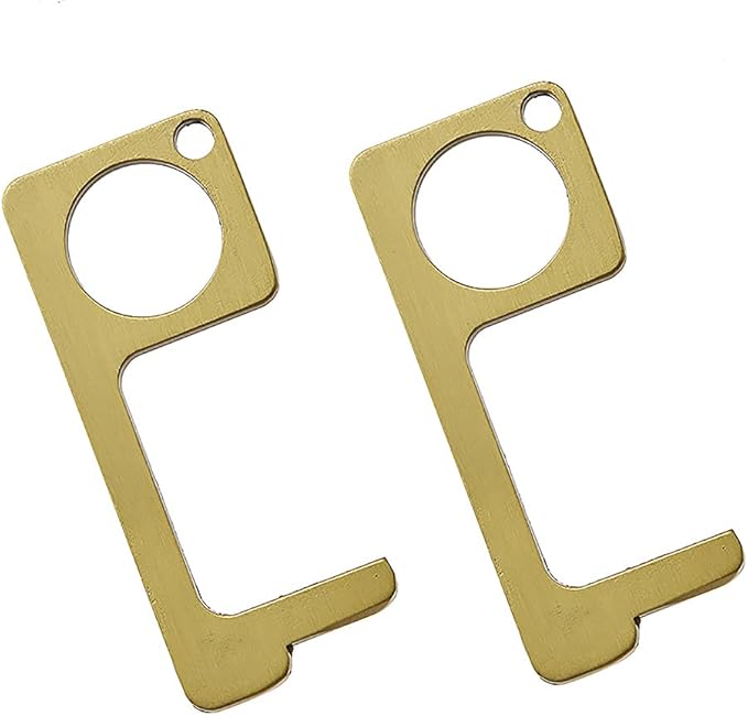 Key Ring No-Touch Button Pusher
