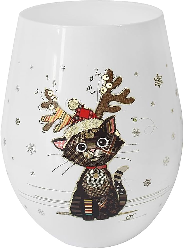 Bug Art Kooks Xmas Stemless Glass