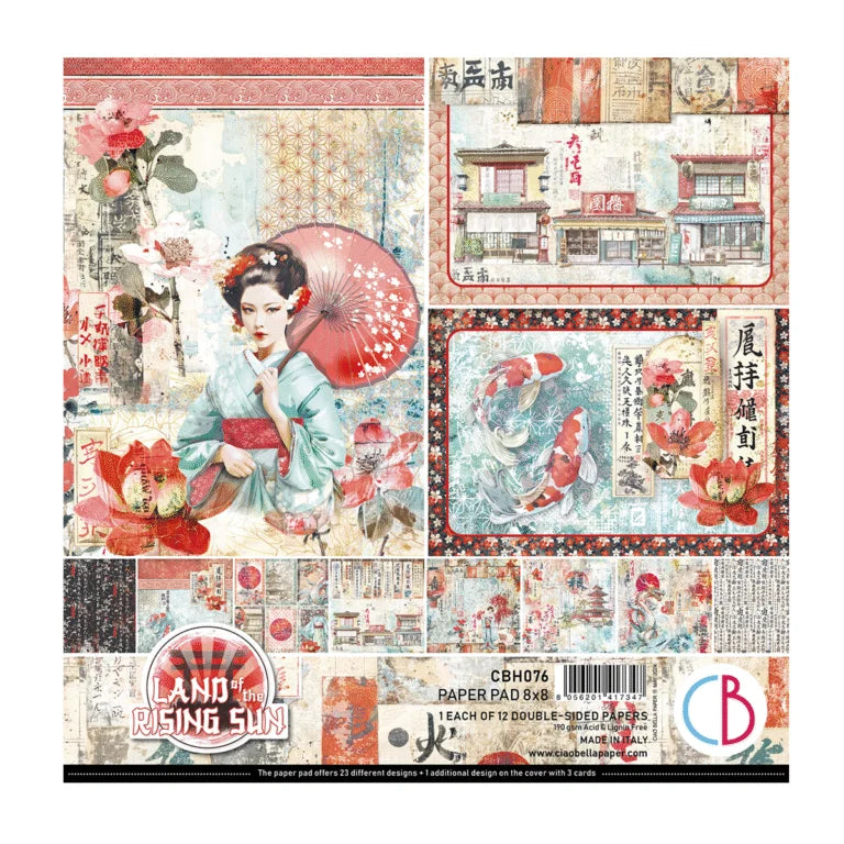 Ciao Bella -Land of the Rising Sun Pad 8″x8″ 12/Pkg