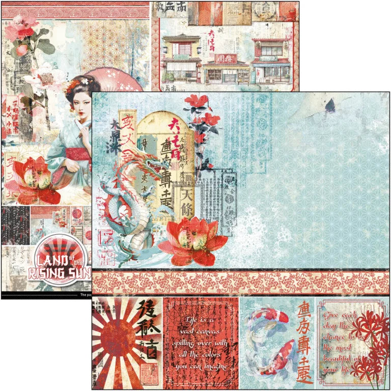 Ciao Bella -Land of the Rising Sun Pad 8″x8″ 12/Pkg