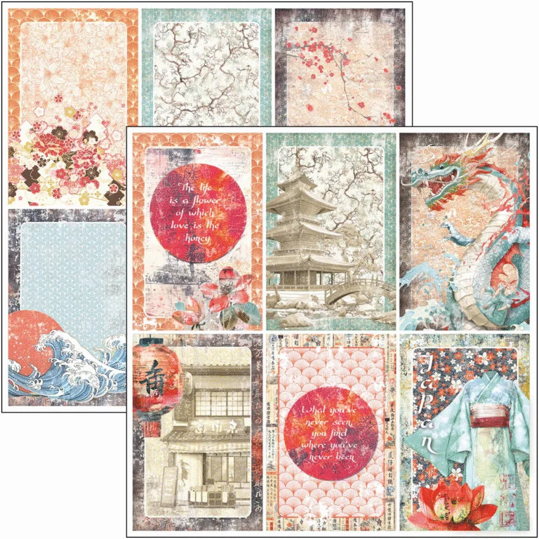 Ciao Bella -Land of the Rising Sun Pad 8″x8″ 12/Pkg