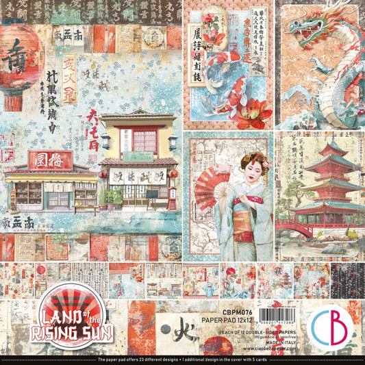 Ciao Bella - Land of the Rising Sun Paper Pad 12″x12″ 12/Pkg