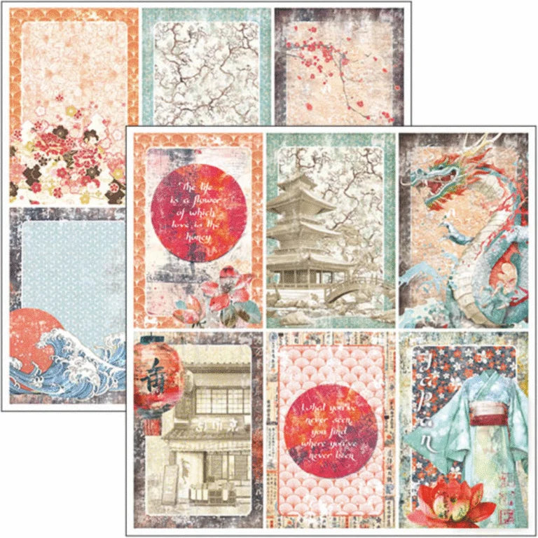 Ciao Bella - Land of the Rising Sun Paper Pad 12″x12″ 12/Pkg
