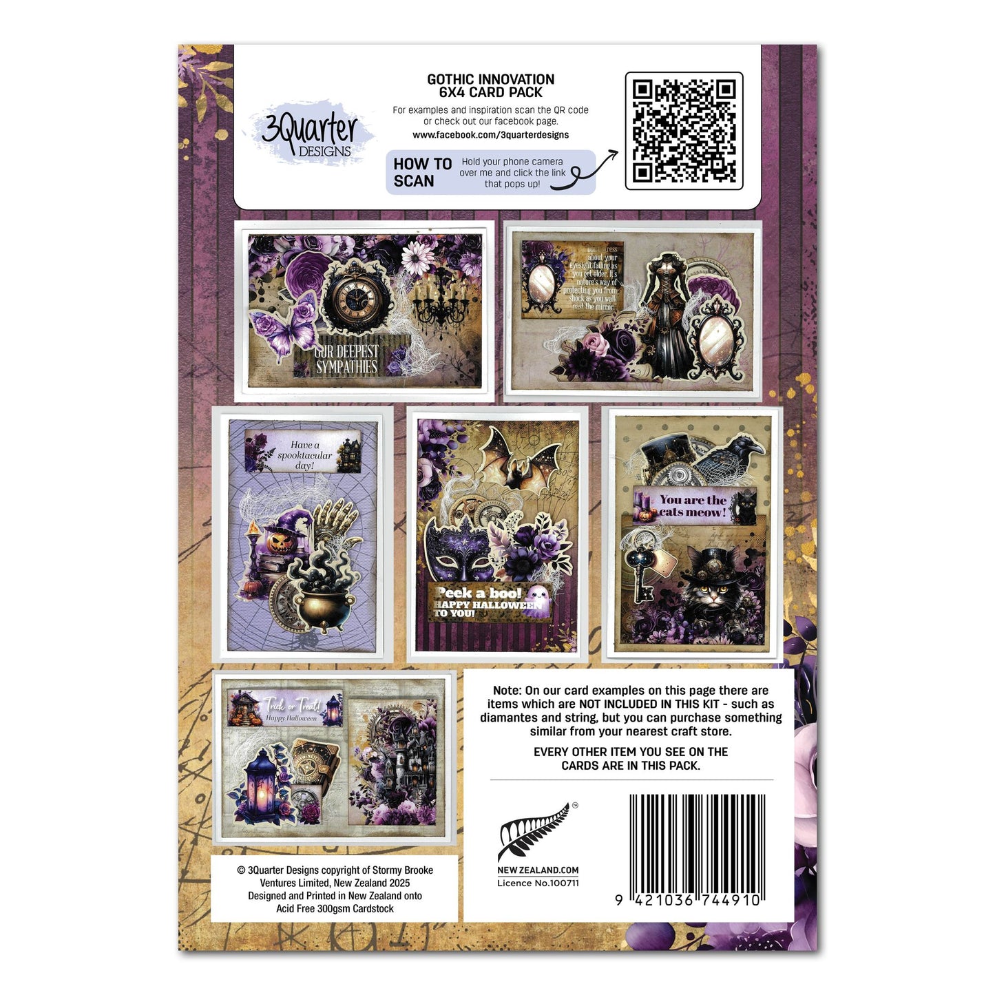3 Quarter Designs - Gothic Innovation 6x4 Card Pack