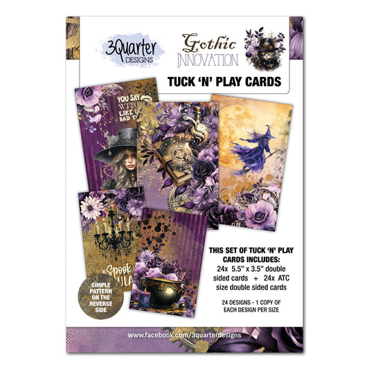 3 Quarter Designs - Gothic Innovation Tuck 'n' Play Cards