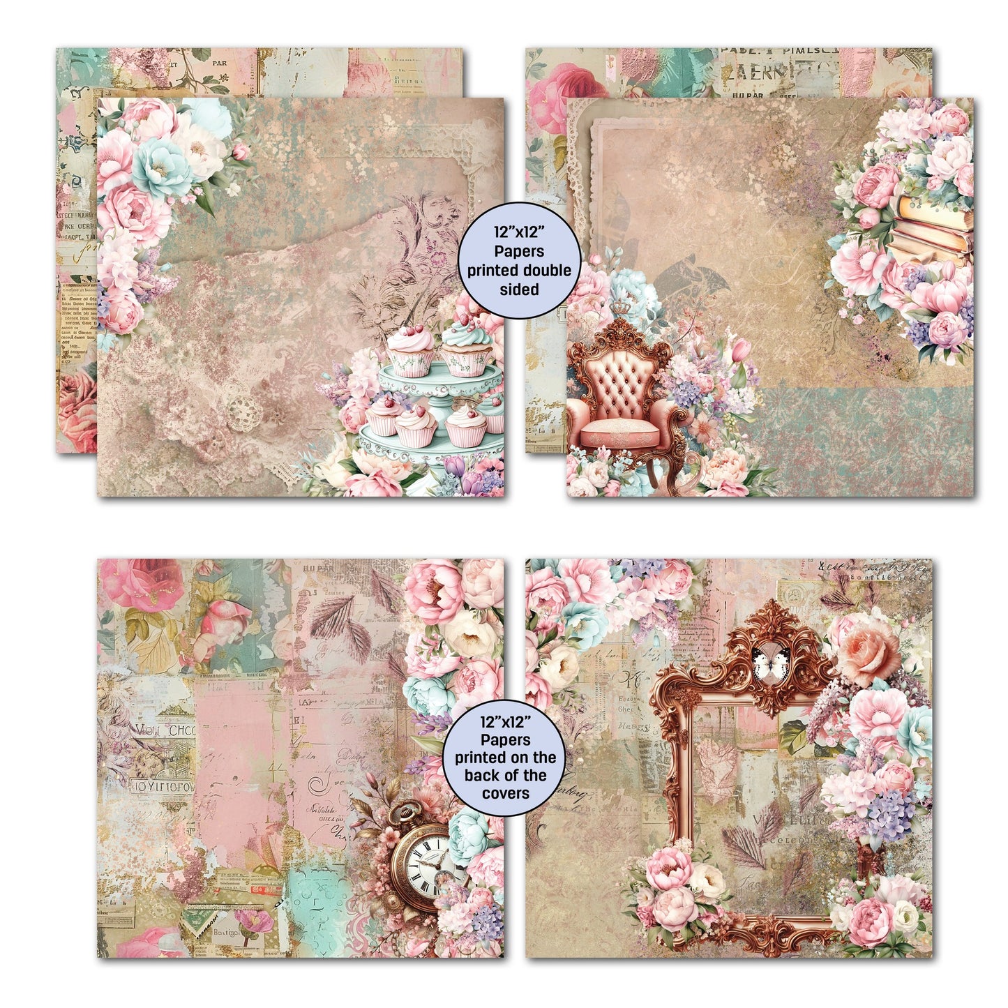 3 Quarter Designs - Share Positivi-Tea Collection Designer Paper & Diecuts Set