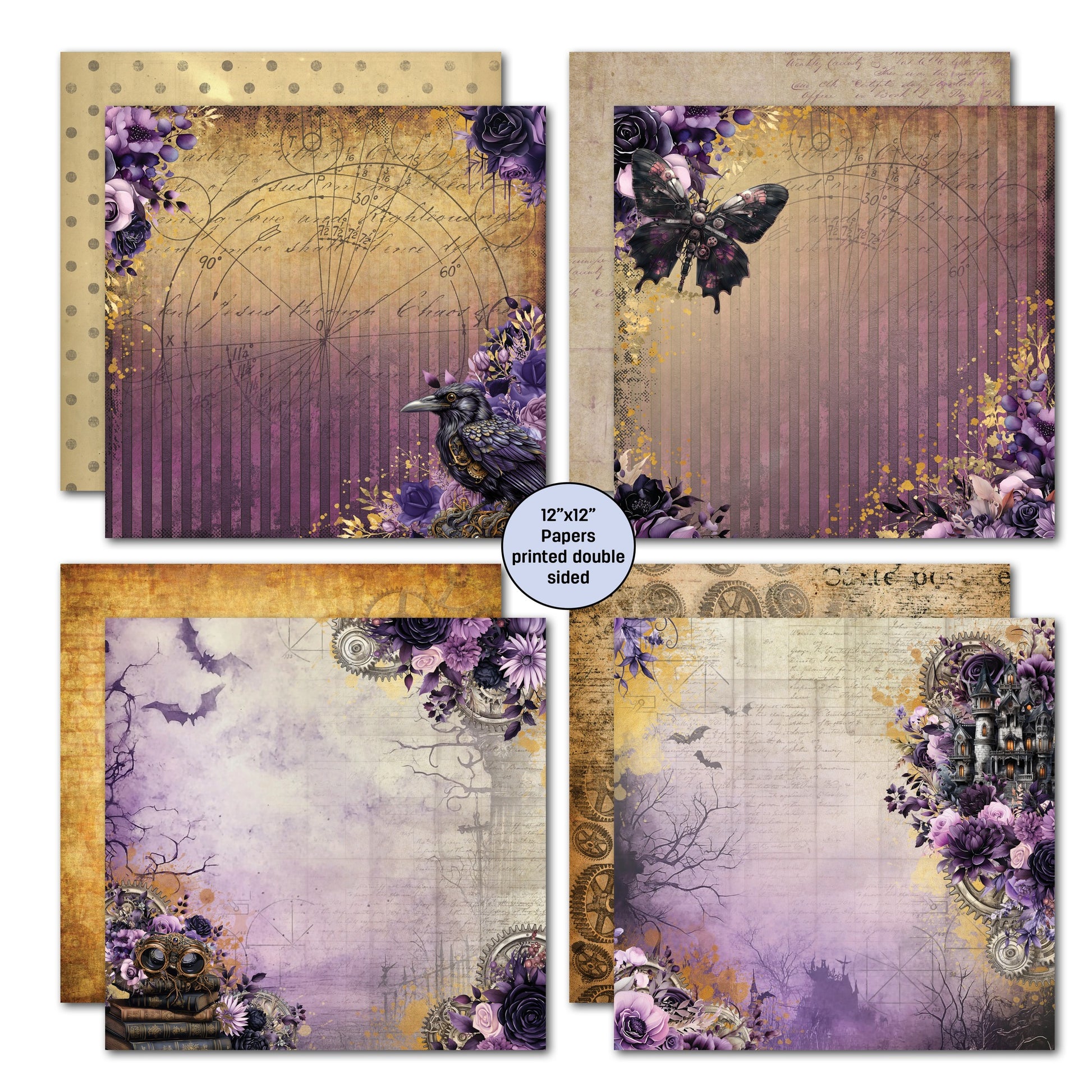 3 Quarter Designs - Gothic Innovation Collection Designer Paper & Diecuts Set