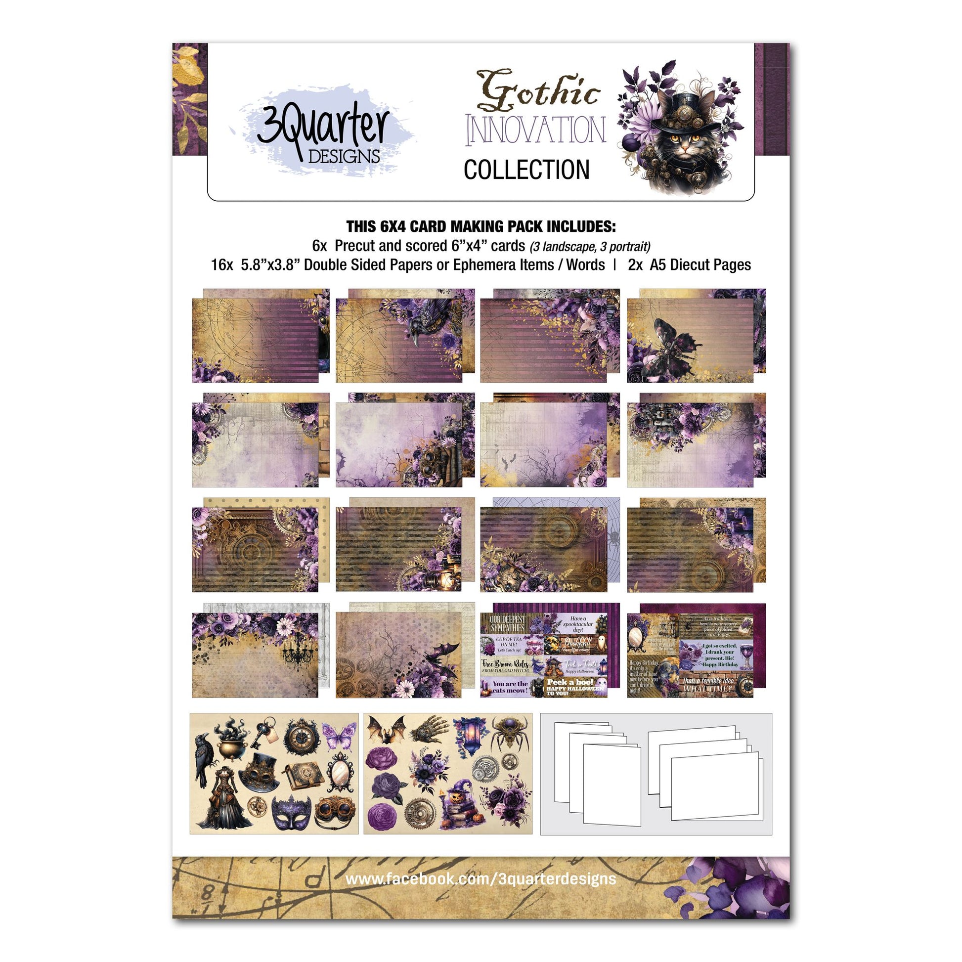 3 Quarter Designs - Gothic Innovation 6x4 Card Pack