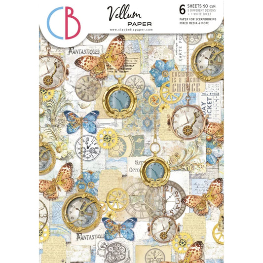 Ciao Bella - Esprit de Voyage Vellum Paper Patterns A4 6/Pkg