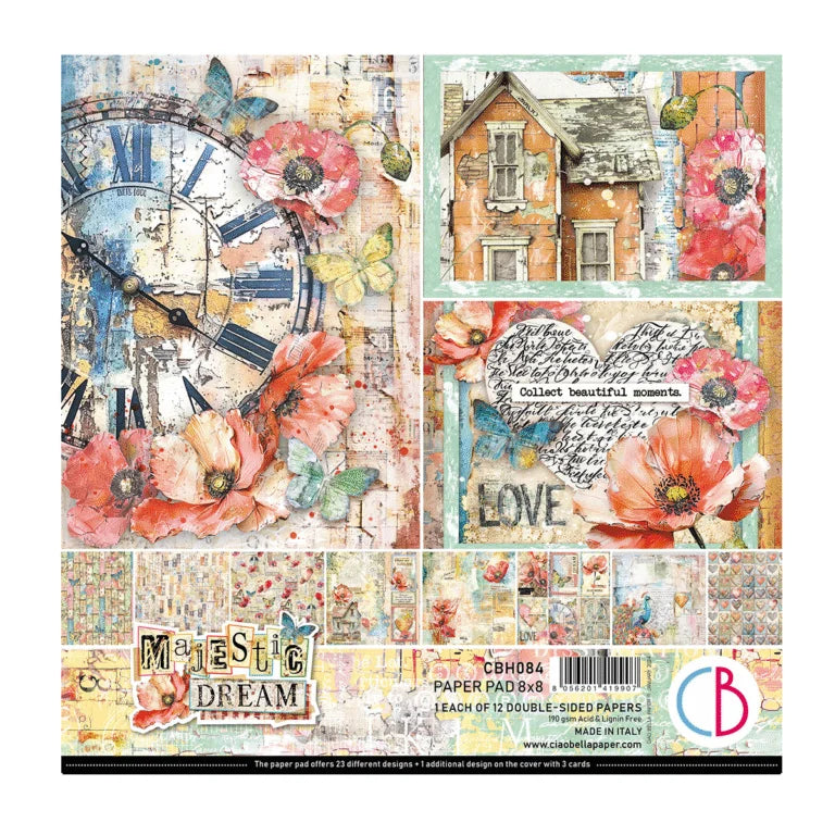 Ciao Bella -  Majestic Dream Paper Pad 8x8  12/Pkg
