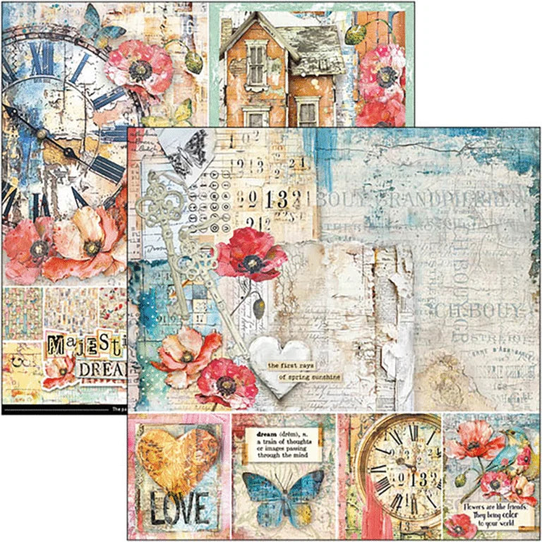 Ciao Bella -  Majestic Dream Paper Pad 8x8  12/Pkg