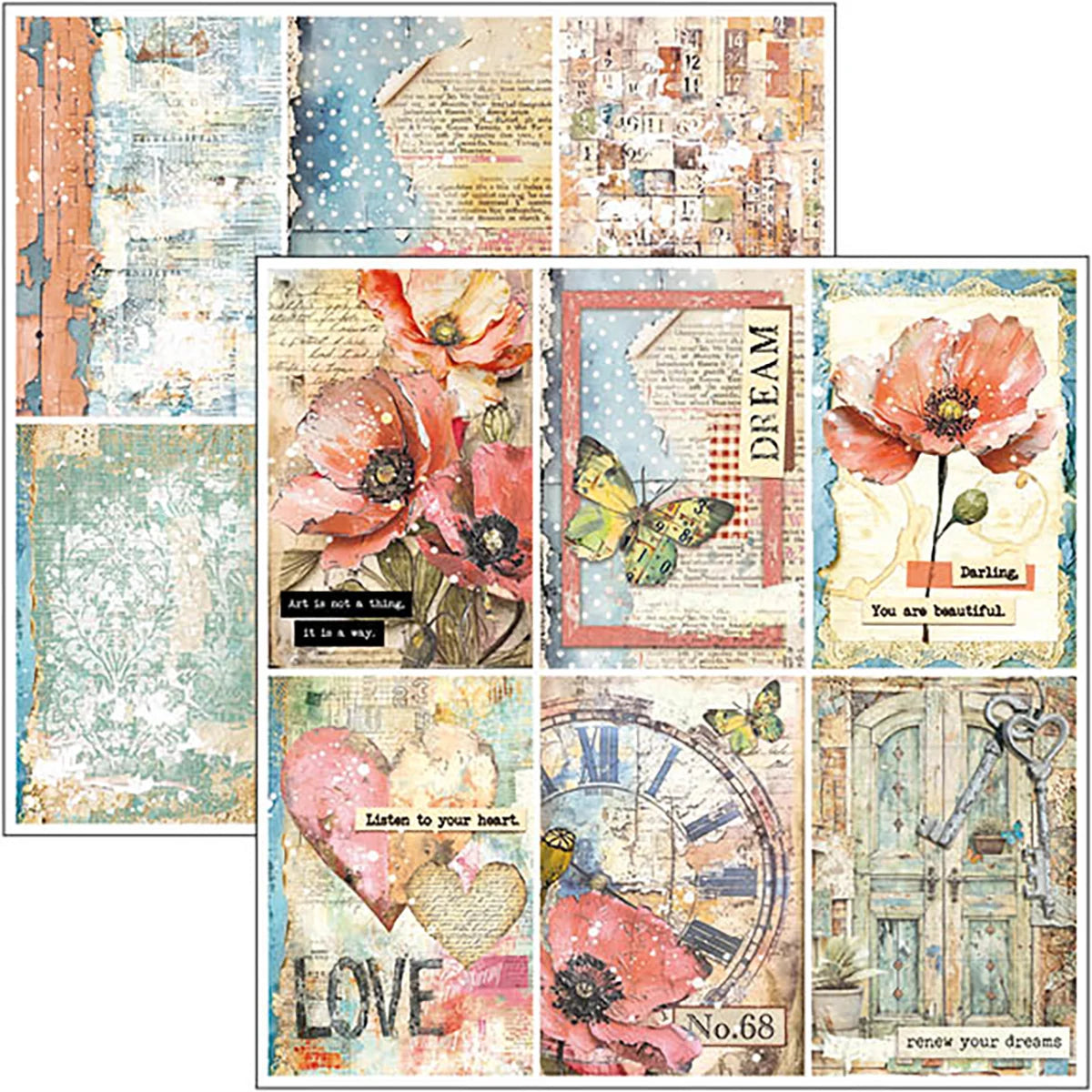 Ciao Bella -  Majestic Dream Paper Pad 8x8  12/Pkg
