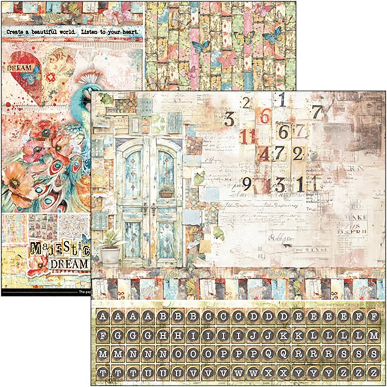 Ciao Bella - Majestic Dreams Patterns Pad 12″x12″ 8/Pkg