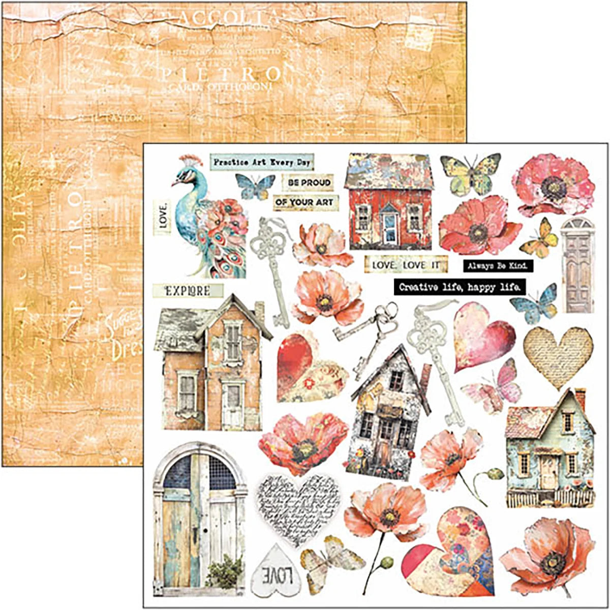 Ciao Bella - Majestic Dreams Patterns Pad 12″x12″ 8/Pkg