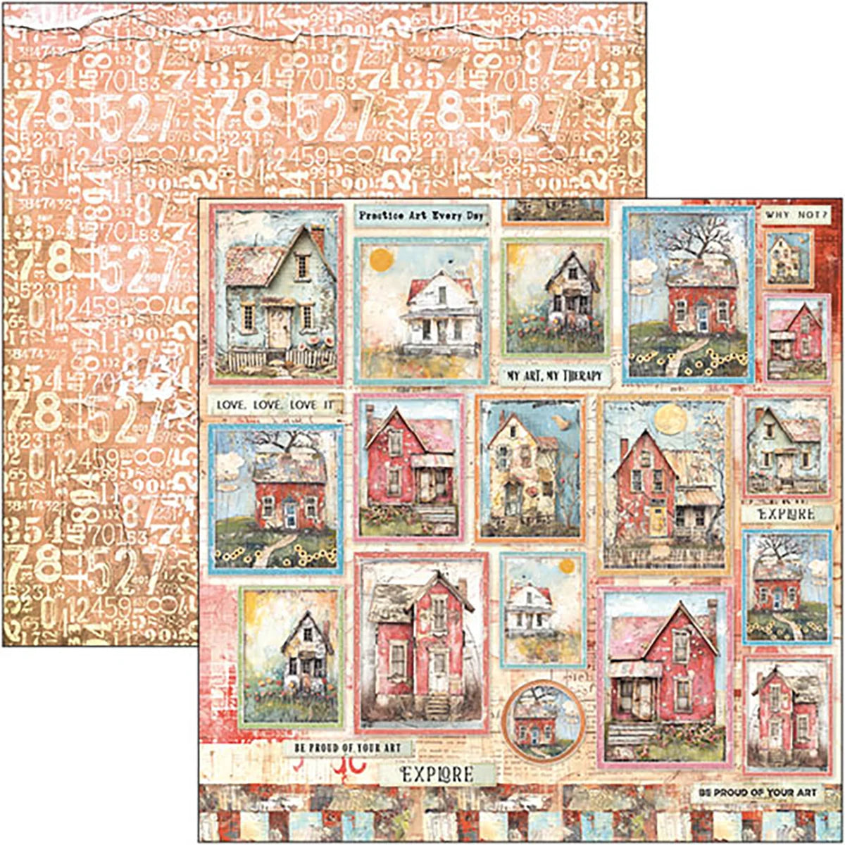 Ciao Bella - Majestic Dreams Patterns Pad 12″x12″ 8/Pkg